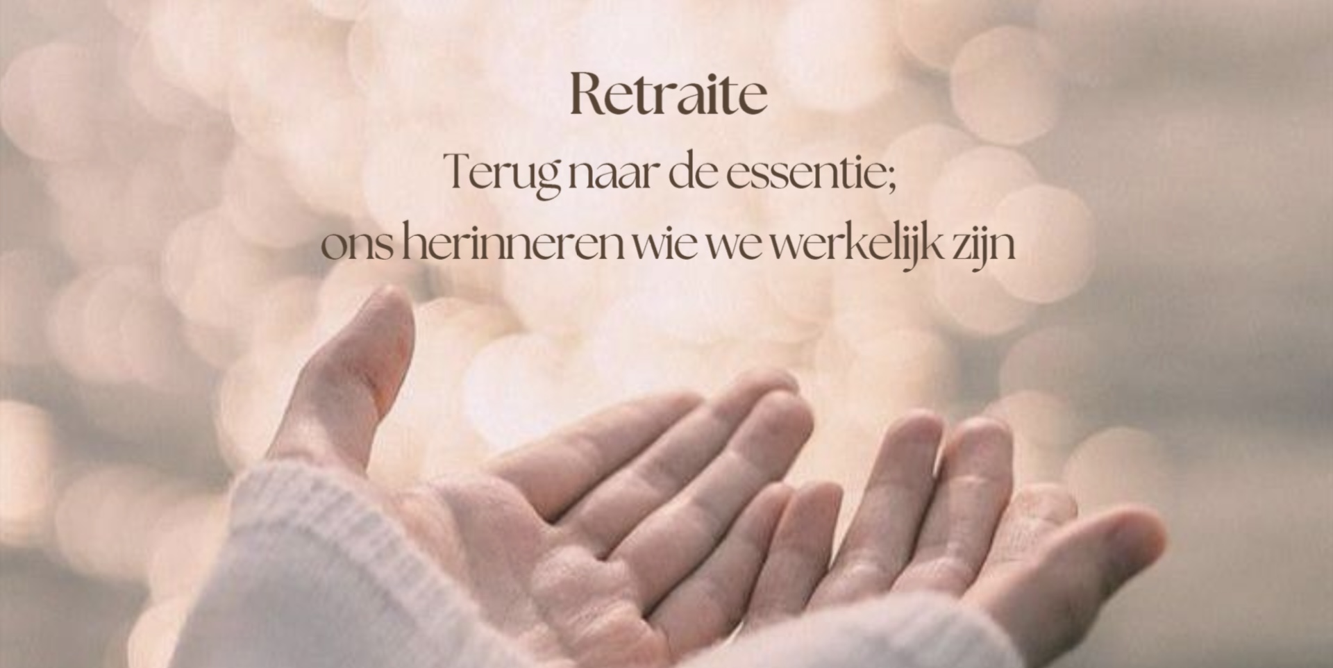 Retraite - Terug naar de essentie